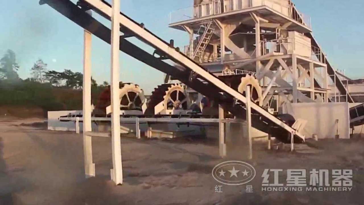 水洗沙生產(chǎn)線視頻-廣東客戶現(xiàn)場(chǎng)